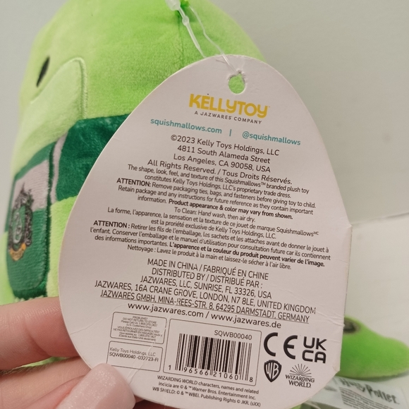 Squishmallows Harry Potter Slytherin Snake Hogwarts 8” New with Tag - Picture 12 of 12